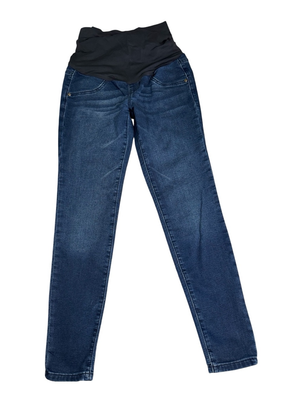 Sonoma Dark Blue Skinny Maternity Jeans with Black Panel